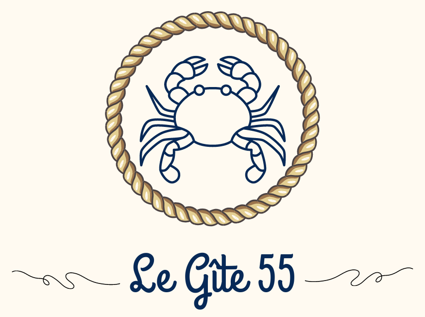 Crustacé et corde qui font rappeler la mer