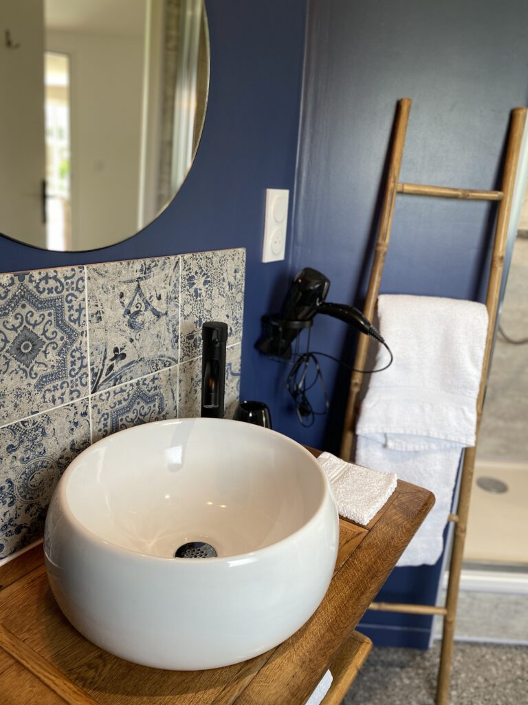 Salle d'eau du Gîte 55